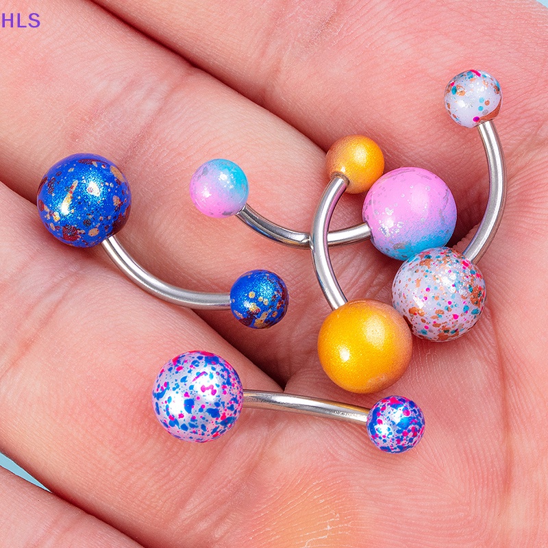 Set 5 Khuyên Rốn Bằng Thép Không Gỉ Thời Trang Cá Tính