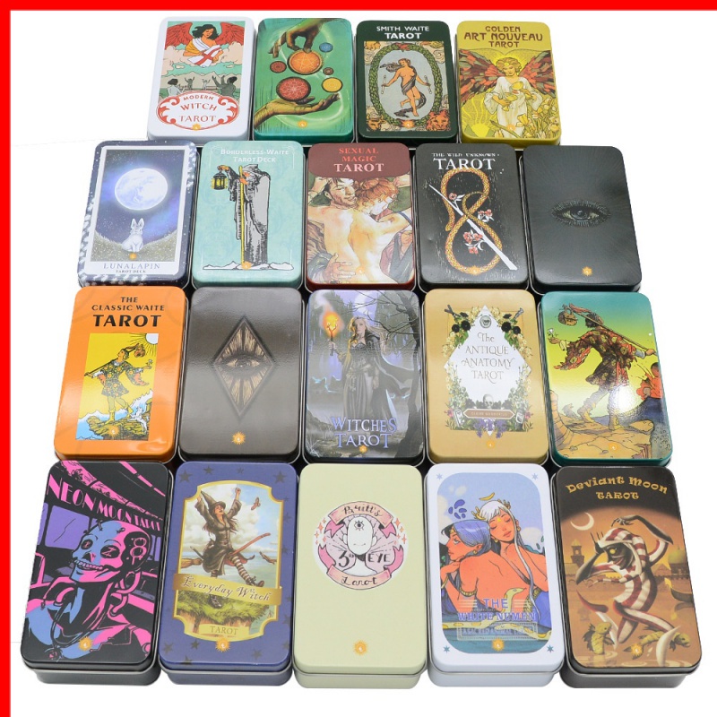 Bộ Thẻ Bài Tarot Bằng Giấy Tiếng Anh Mạ Vàng Độc Đáo