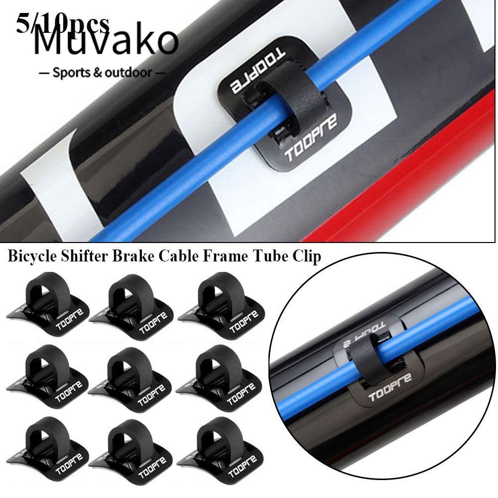 MUVAKO Set 5 / 10 Kẹp Cố Định Dây Phanh Màu Đen Chuyên Dụng