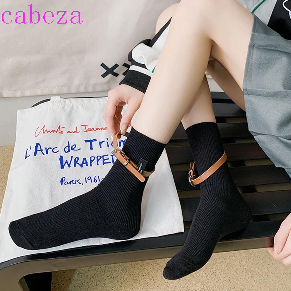 Vớ Ngắn Trung Bình Thấm Hút Mồ Hôi Màu Trơn Kèm Thắt Lưng Phong Cách Hàn Quốc Cho Nữ