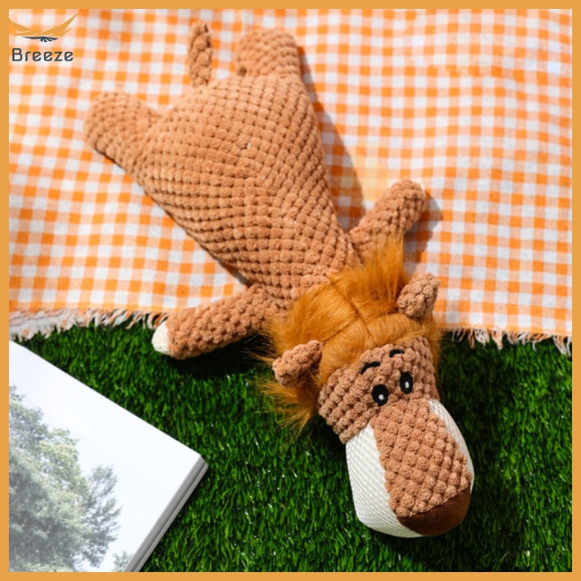 Đồ Chơi Nhồi Bông Hình Động Vật Hoạt Hình Chống Cắn Làm Sạch Răng Cho Thú Cưng