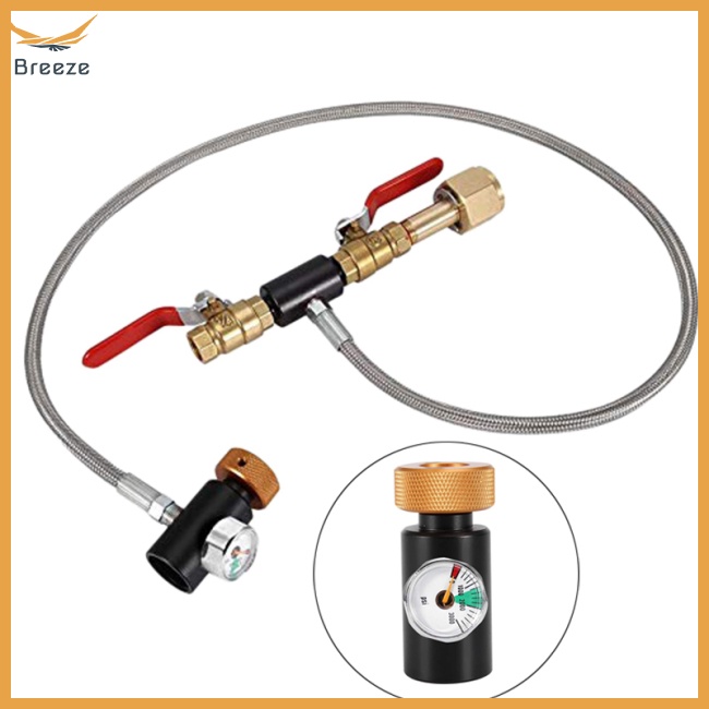 Đầu Nối Chuyển Đổi Bình Nước CO2 G1 / 2 Kèm Ống Nạp CO2 Tiện Dụng Cho Sodastream