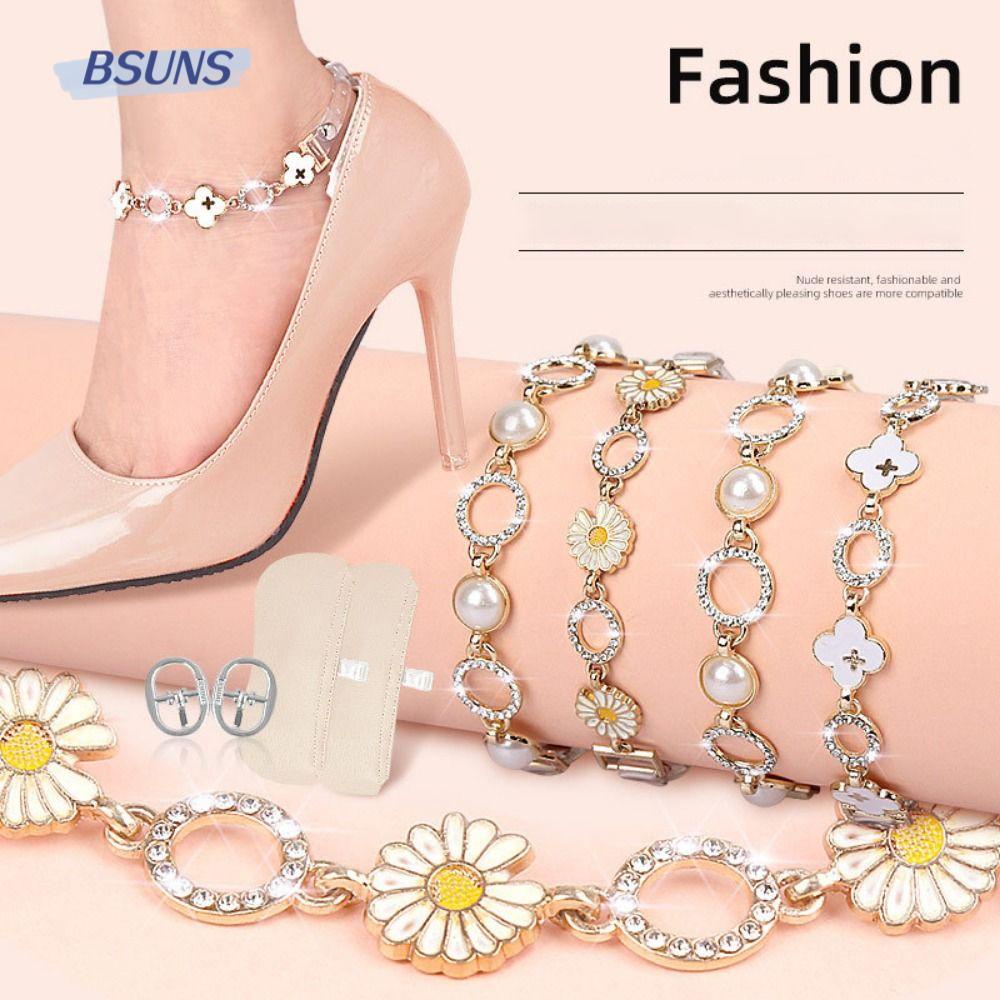 Dây Giày Cao Gót Đính Đá Chống Trượt Có Thể Điều Chỉnh Dành Cho Nữ