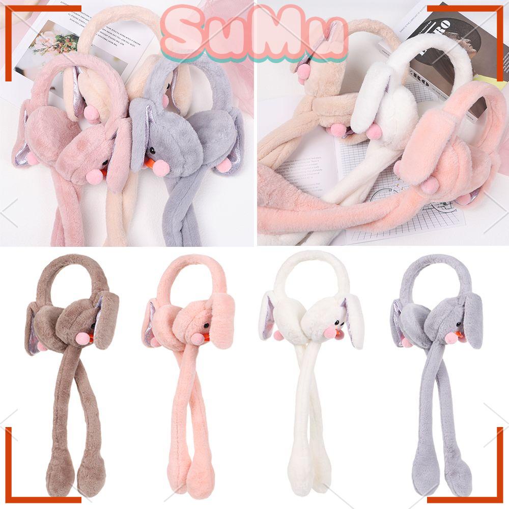SUMU Chụp Tai Giữ Ấm Mùa Đông Bằng Lông Nhung Mềm Mại Dễ Thương Xinh Xắn