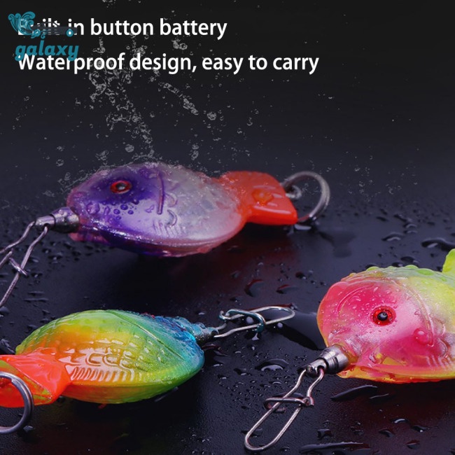 Galaxy Đèn Led Câu Cá Phát Sáng Nhiều Màu Tích Hợp Pin Gọn Nhẹ Chống Thấm Nước Độ Sáng Cao