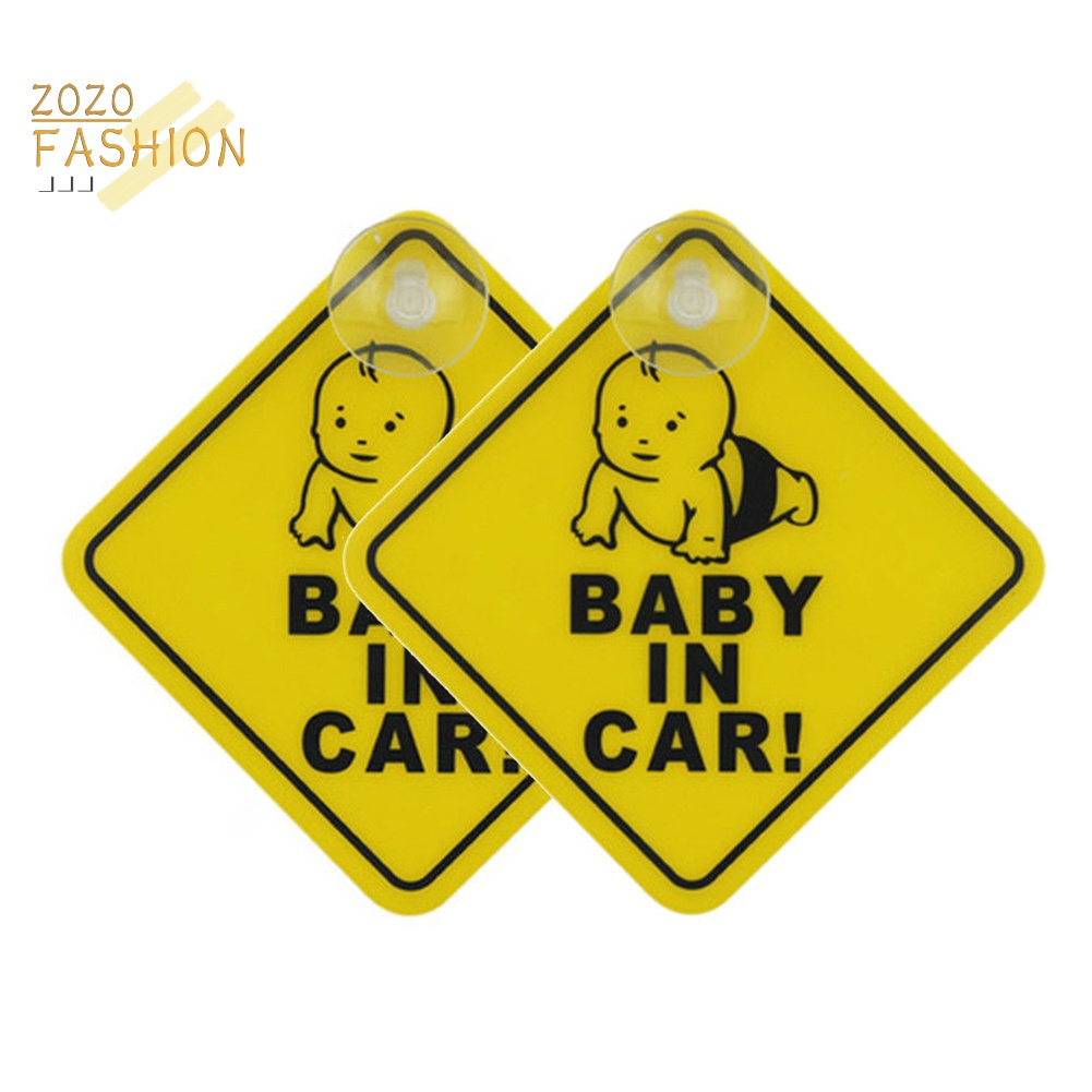 Miếng Dán Cảnh Báo Có Giác Hút Chống Nước Cho Xe Hơi