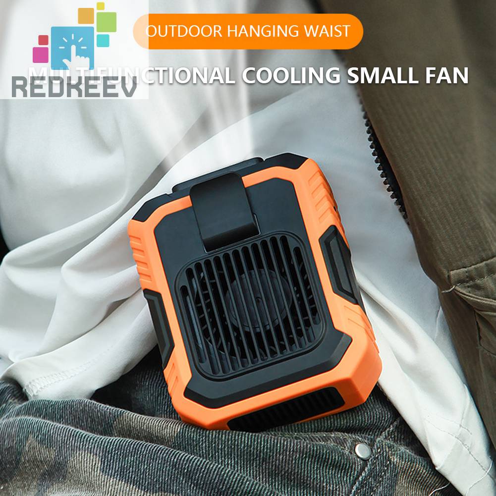 Quạt Làm Mát Đeo Thắt Lưng 3 Tốc Độ 4000mAh 4000mAh Có Thể Sạc Lại Bằng Cổng USB