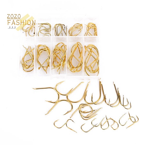 Set 100 / 3 / 100 Túi Đựng Đồ Tiện Lợi#-12# Móc Câu Cá Kim Loại Sắc Bén Siêu Bền