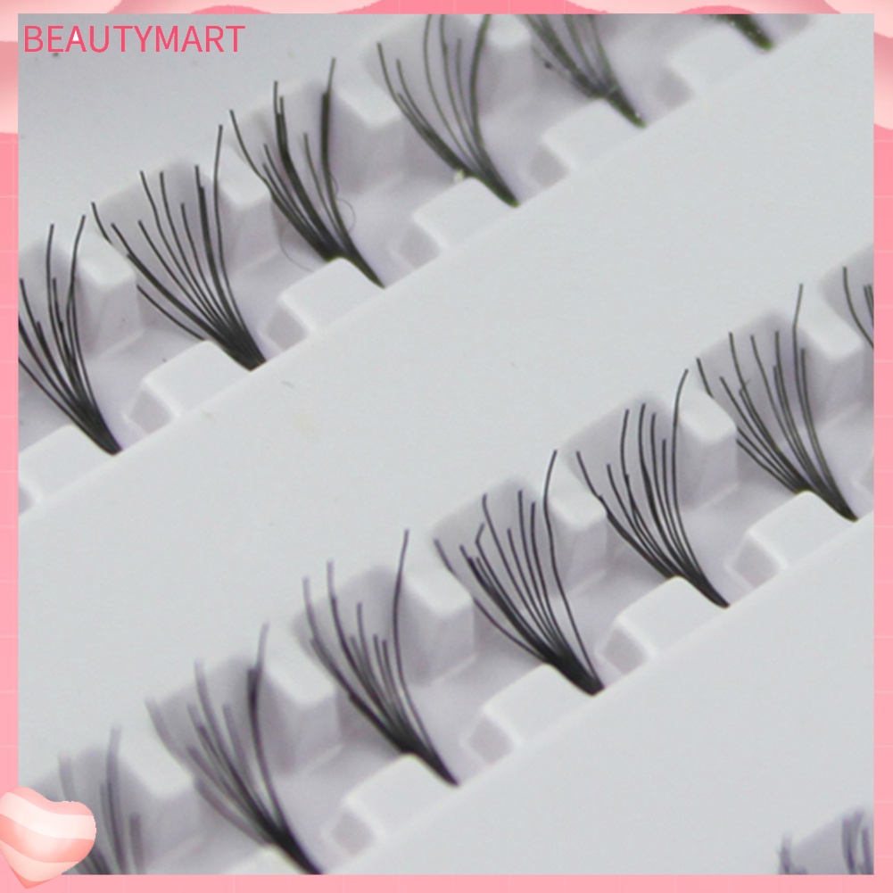 Cụm Lông Mi Giả Màu Đen 8 / 10 / 12mm Tự Làm Trang Điểm Cho Nữ