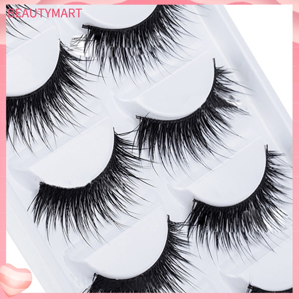 Set 5 Cặp Lông Mi Giả Dài Và Dày Handmade Dành Cho Trang Điểm
