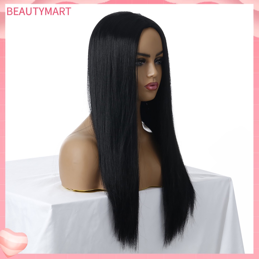 Bộ Tóc Giả Dài Thẳng Bằng Sợi Tổng Hợp Dành Cho Nữ