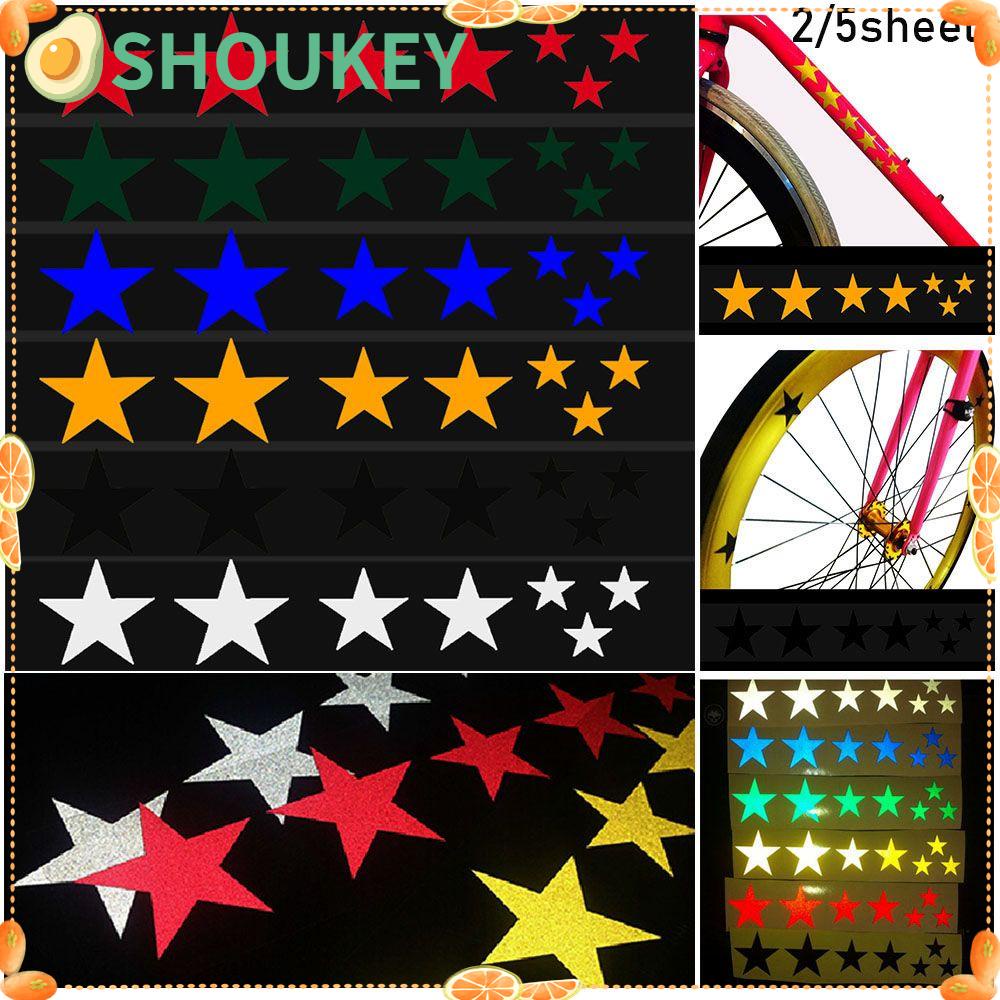 SHOUKEY Set 2 / 5 Tấm Sticker Phản Quang Dán Xe Đạp