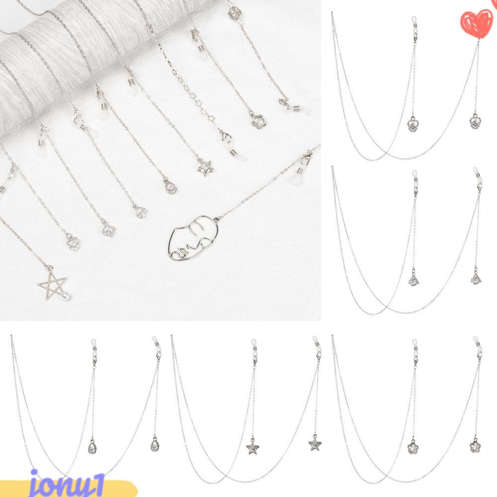JONYE Dây Đeo Kính Chống Trượt Bằng Kim Loại Thời Trang