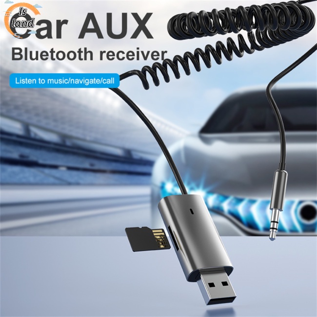 Thiết Bị Nhận Tín Hiệu Bluetooth 5.1 Rảnh Tay Hd Gọi Điện Thoại Jack 3.5mm Aux