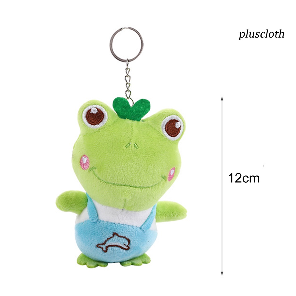 Chú Ếch Nhồi Bông Mini 12cm Mềm Mại Màu Xanh Lá Treo Móc Khóa Trang Trí