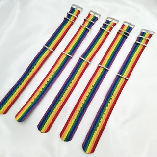 Vòng tay đồng hồ màu cầu vồng thời trang