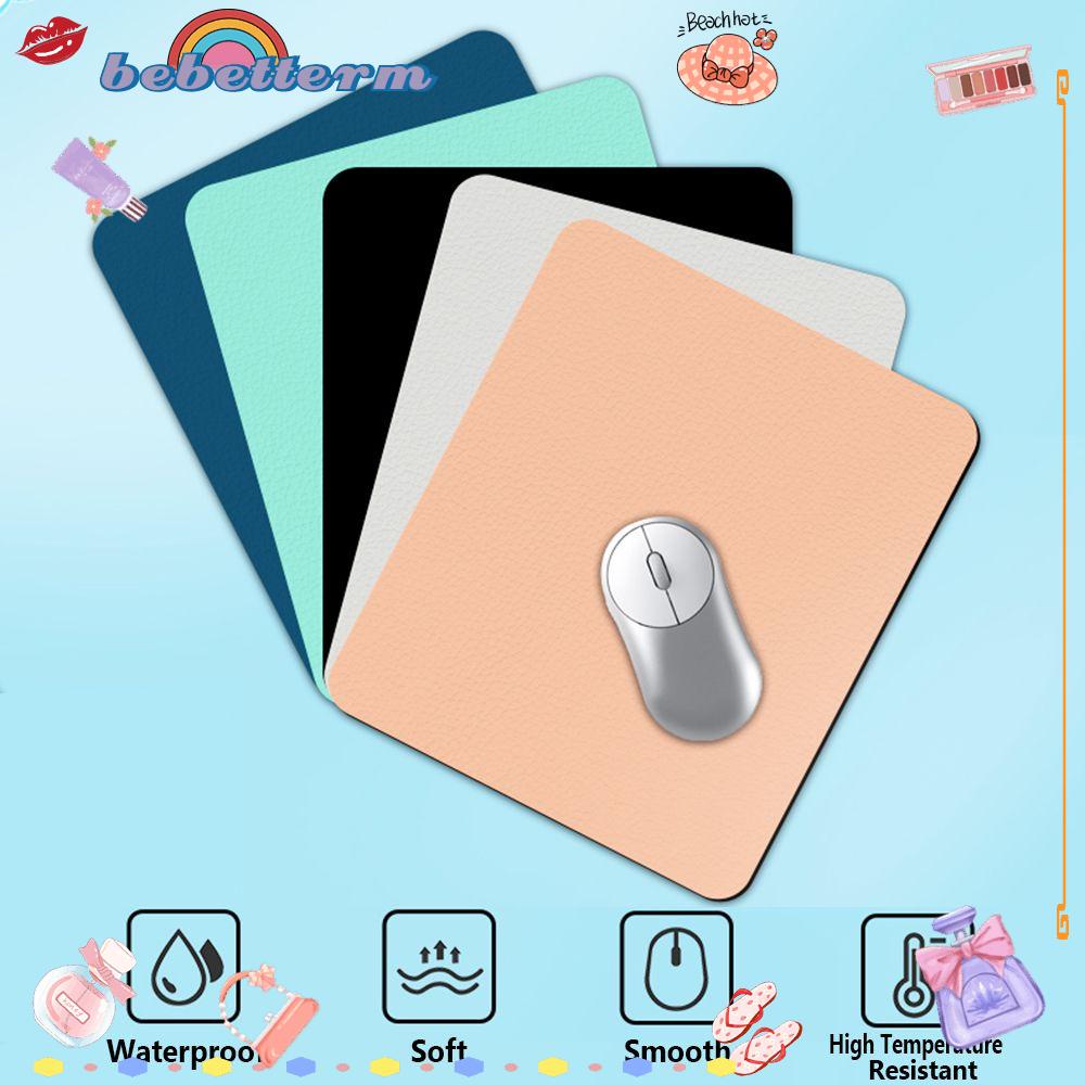 BEBETTERM Miếng Lót Chuột Máy Tính Bằng Da PU