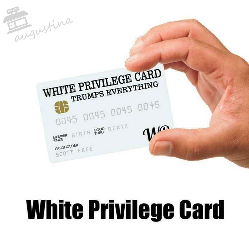 AUGUSTINA Bộ Thẻ Bài Đồ Chơi Privilege Màu Trắng Đen Bằng Nhựa PVC