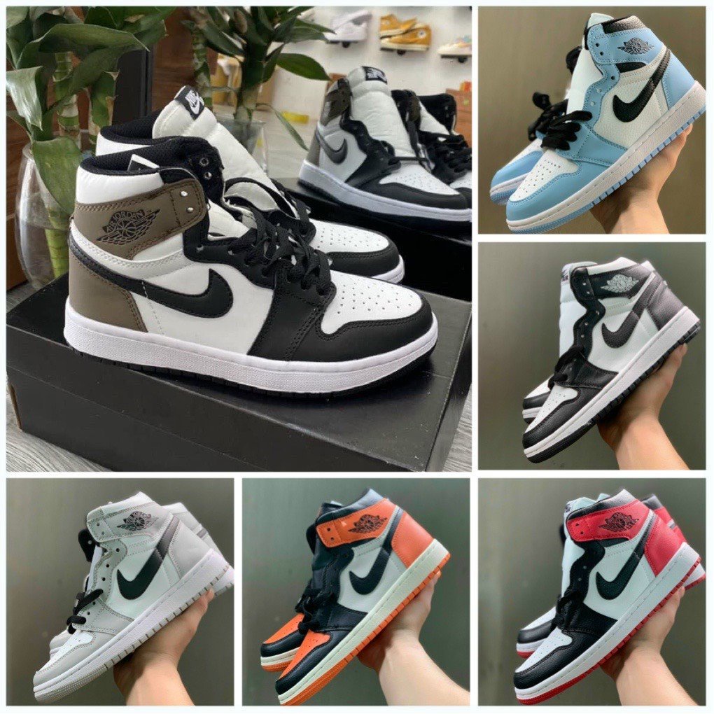 Giày sneaker jordan PANDA chuẩn 11 cao cấp full bill box, Giày Thể Thao Cao Cổ 6 Màu 2022 full size nam nữ