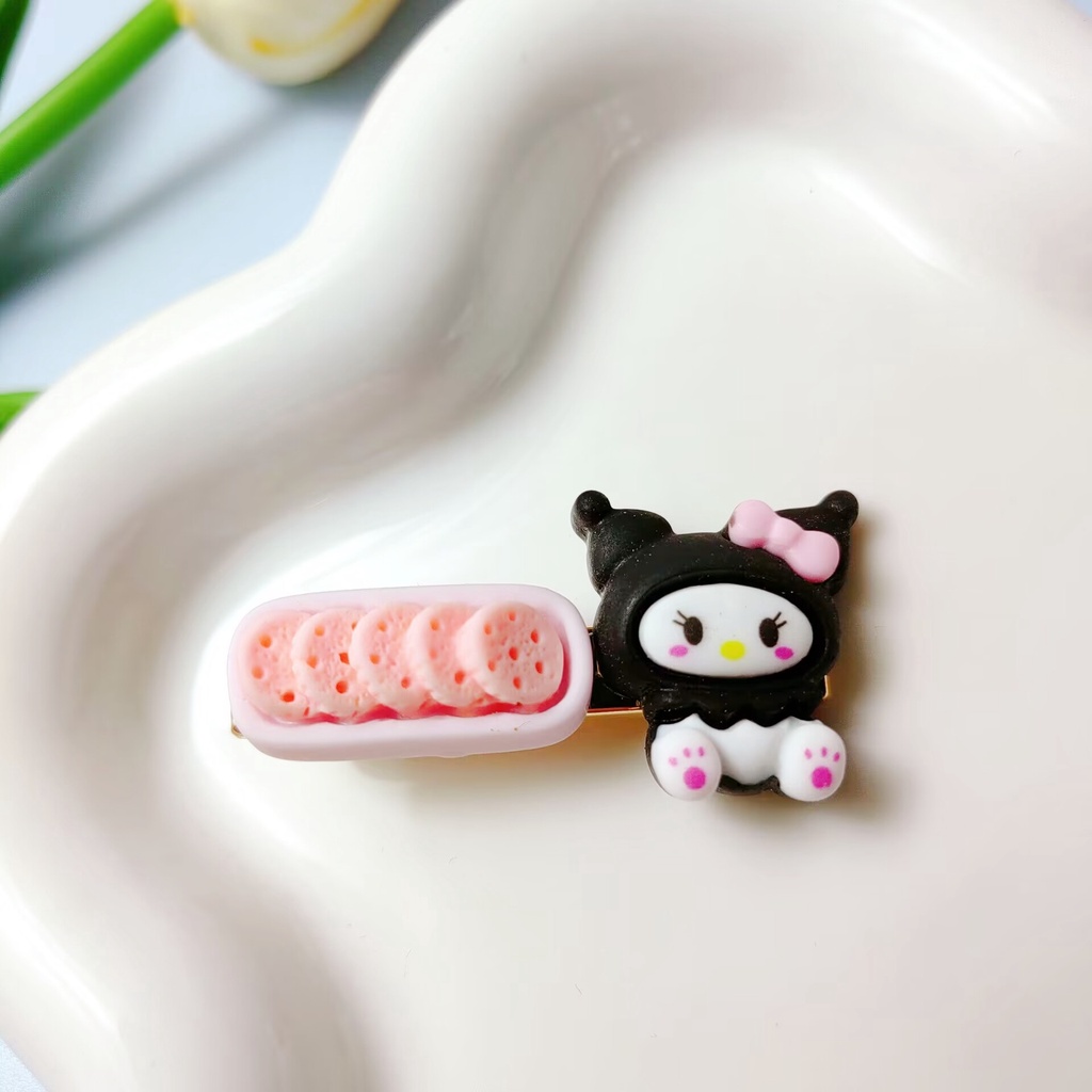 Kẹp Tóc Hình Hoạt Hình Kuromi Cinnamon Dễ Thương 2023