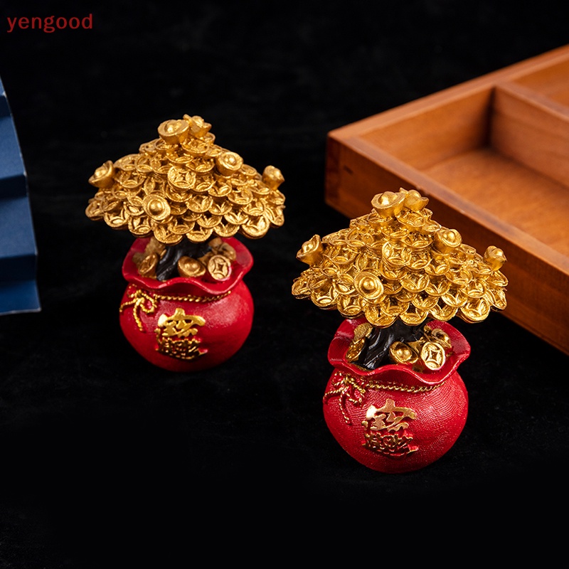 Cây Phong Thủy May Mắn Phong Thủy Trung Hoa Trang Trí Bánh Kem