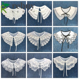 Cổ Áo Giả Vải Cotton Ren Có Thể Tháo Rời Trang Trí Trang Phục DIY Cho Nữ