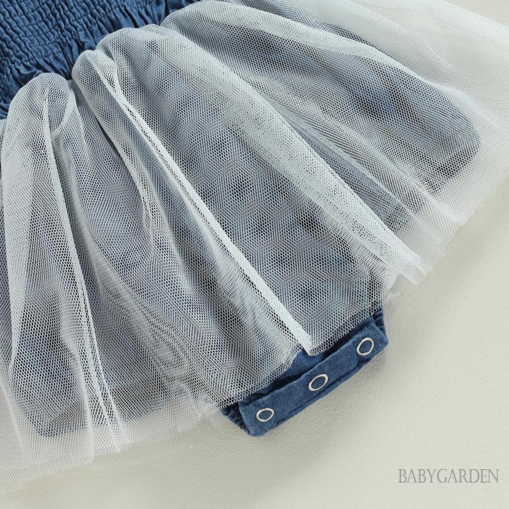 Bộ Áo Liền Quần Denim Không Tay Màu Sắc Thời Trang Mùa Hè Dành Cho Bé Gái 0-18 Tháng Tuổi