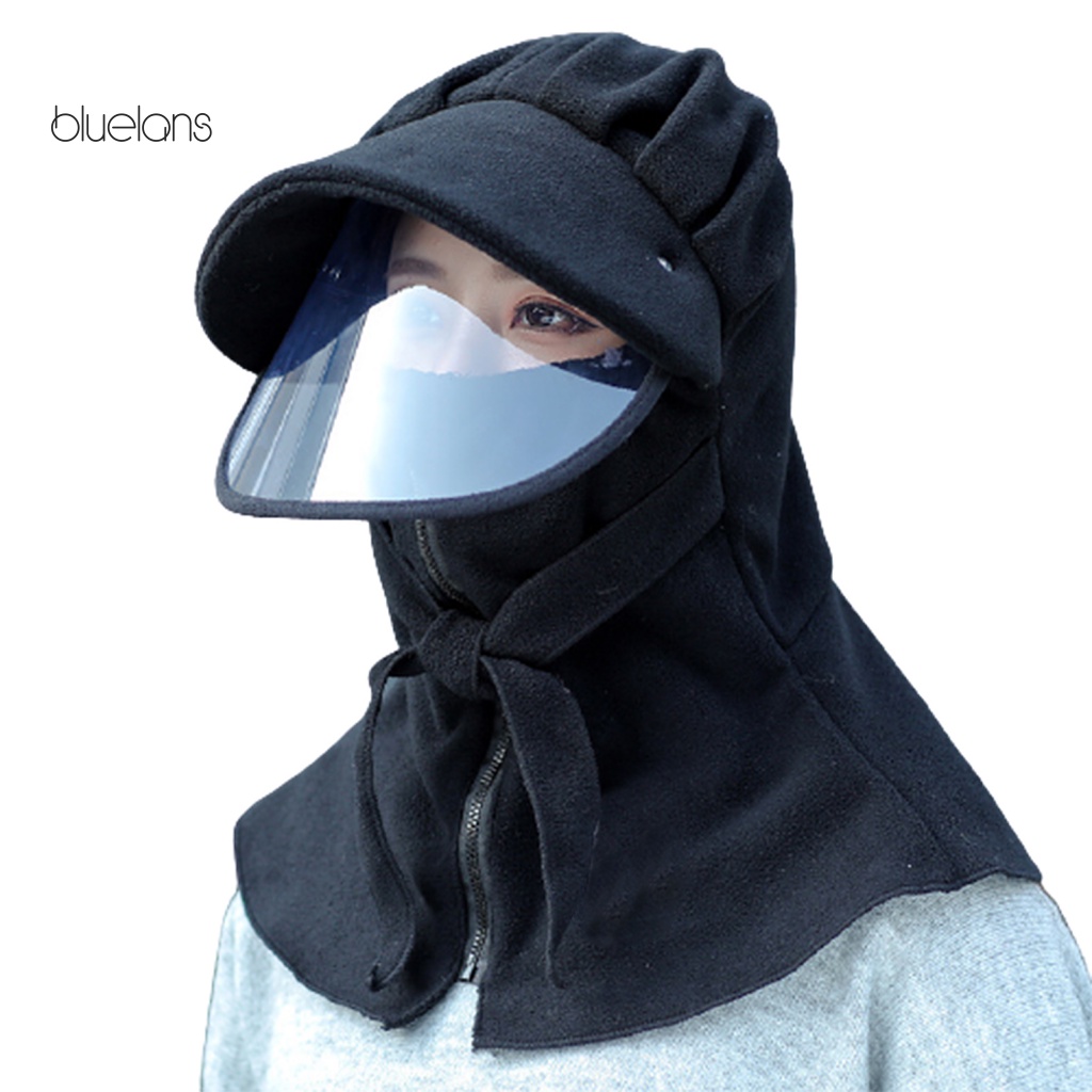 Bluelans Mũ Che Mặt Giữ Ấm Mùa Đông Có Dây Kéo Thời Trang Unisex