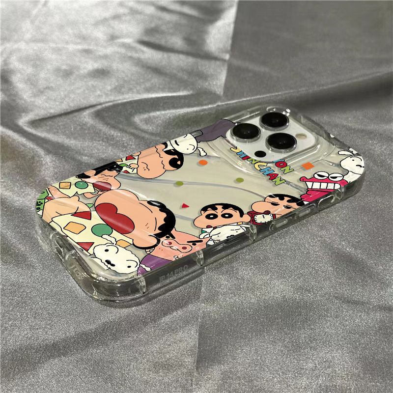 Ốp Điện Thoại Dẻo Trong Suốt Họa Tiết Hoạt Hình Cậu Bé Bút Chì Cho Iphone 7 / 1312 xriPhone14promax /ins / plus 8 11 CA7W