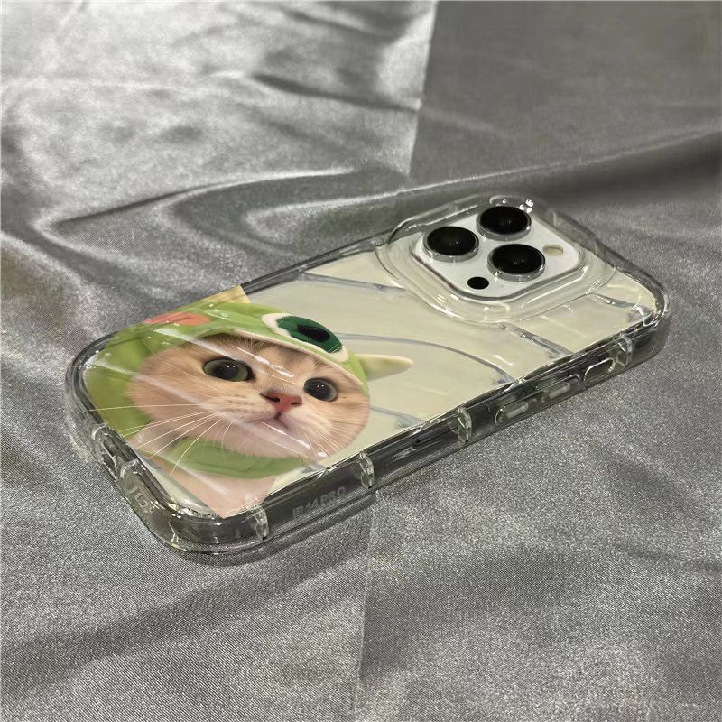 Ốp Điện Thoại Mềm Màu Xanh Lá In Họa Tiết Dễ Thương Cho Iphone 7 8plus 14Promax Xr111312Phụ Kiện Cho Toumao / Od8T8T