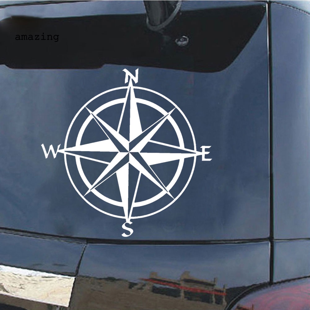 Đề Can Phản Quang Họa Tiết La Bàn Độc Đáo Trang Trí Cửa Sổ Xe Hơi Xe Tải