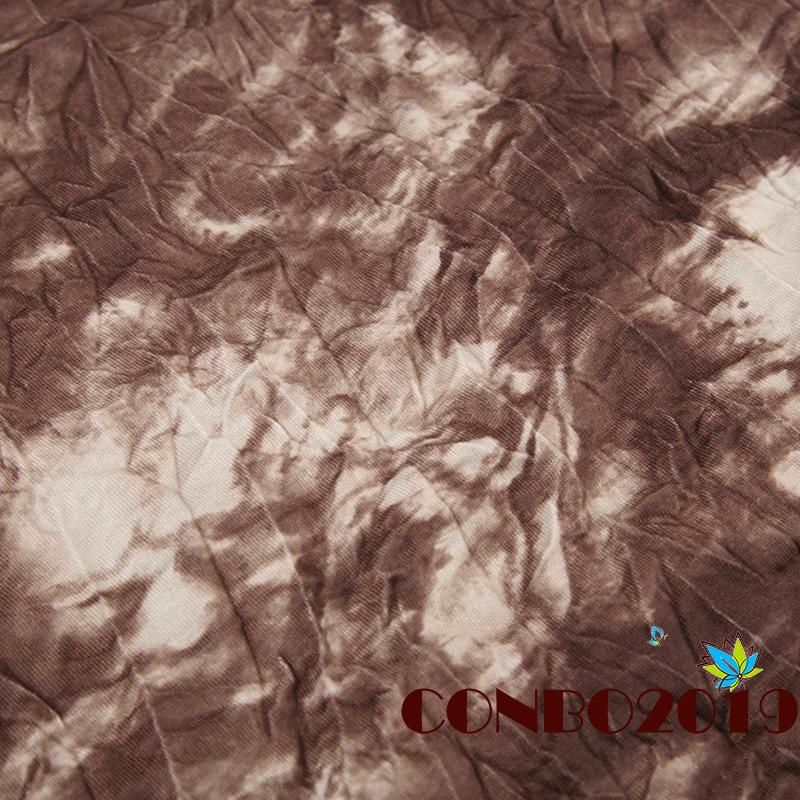 Áo Thun Nữ Ngắn Tay In Màu Loang Và Họa Tiết Thời Trang