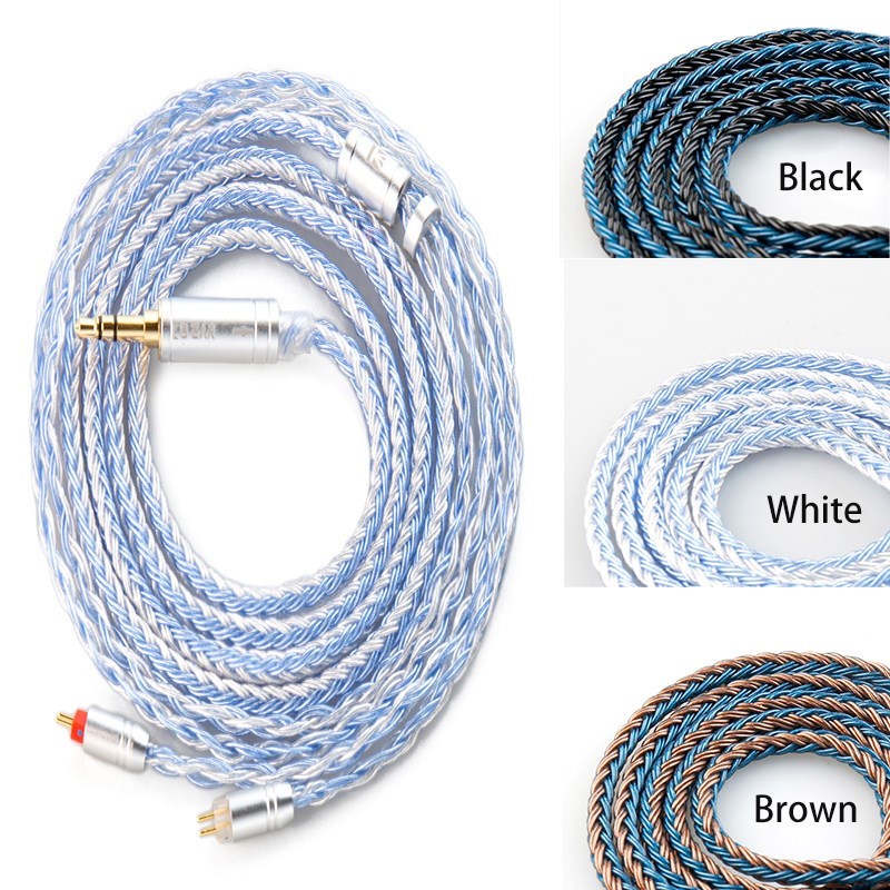 Dây Cáp Nối Tai Nghe MMCX / QDC / 2PIN Mạ Bạc 16 Lõi 16 KBEAR ST16