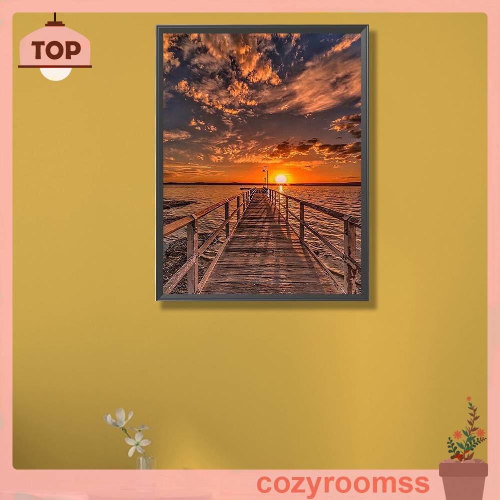 Tranh Đính Đá Kim Cương Toàn Bộ 5D DIY Hình Vẽ Wharf