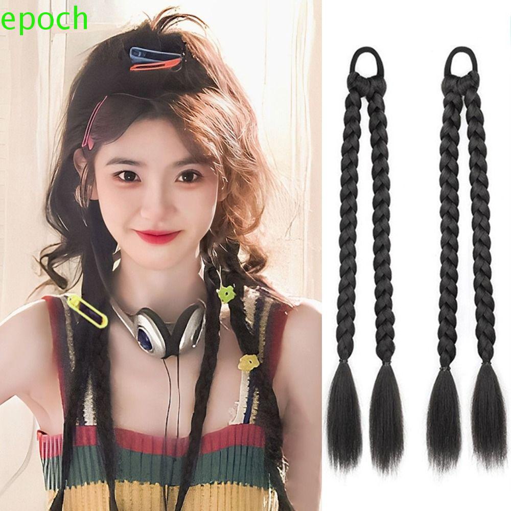 Epoch Tóc Giả Thắt Bím Đuôi Ngựa Màu Nâu Ngọt Ngào Dành Cho Nữ Dự Tiệc