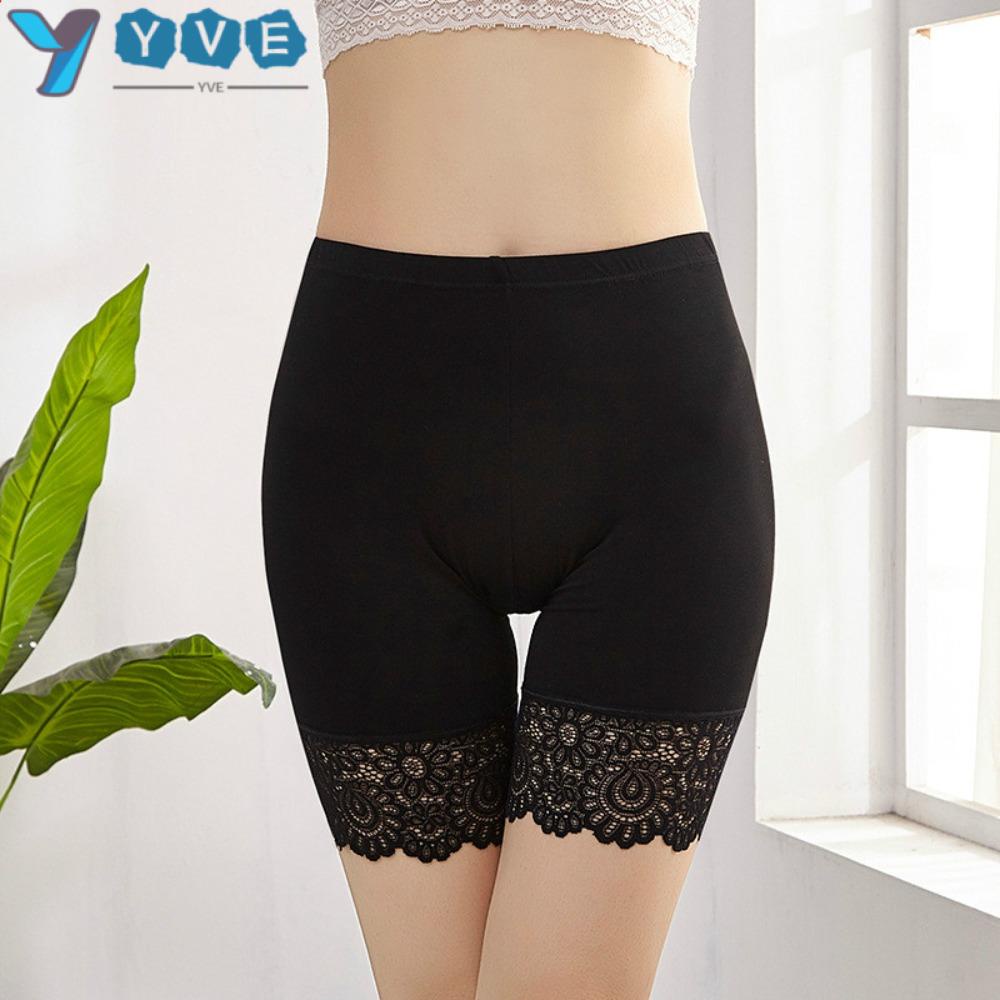 YVE Quần An Toàn Mặc Trong Váy Lưng Cao Co Giãn Thoáng Khí Plus Size Thời Trang Mùa Hè Cho Nữ