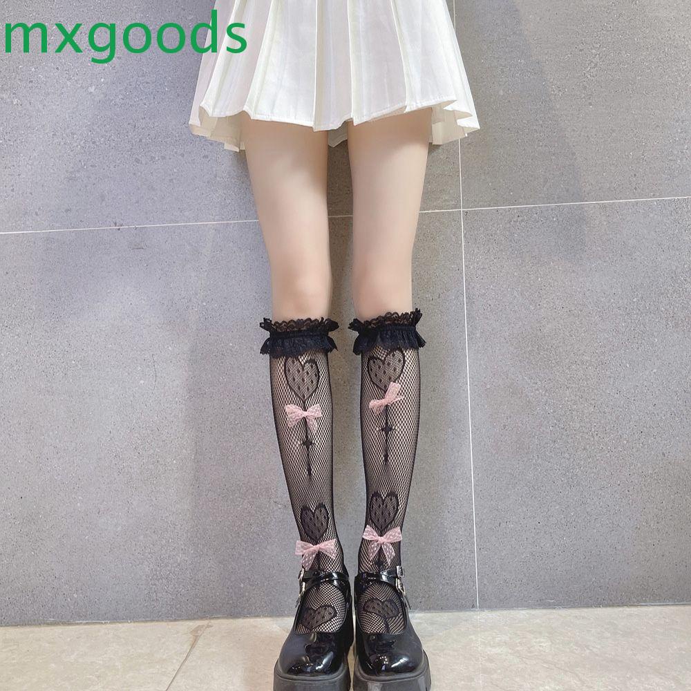 MXGOODS Vớ Ren Ngang Bắp Chân Phong Cách Lolita Hàn Quốc Gợi Cảm Độc Đáo Cho Nữ