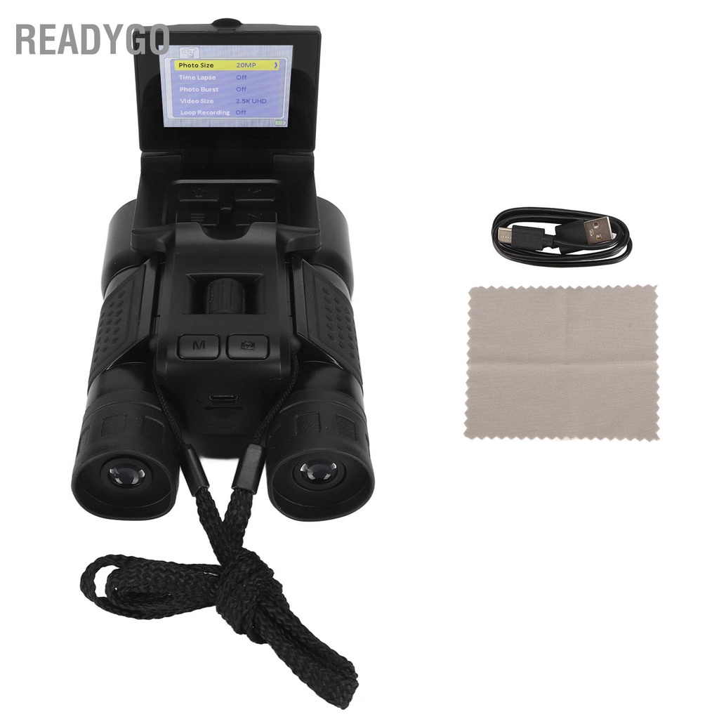 ReadyGo 2.4in LCD Ống Nhòm Kính Thiên Văn 1080P 5MP Video Ghi Ảnh Kỹ Thuật Số Máy Để Xem Trò Chơi Bóng Đá Chim