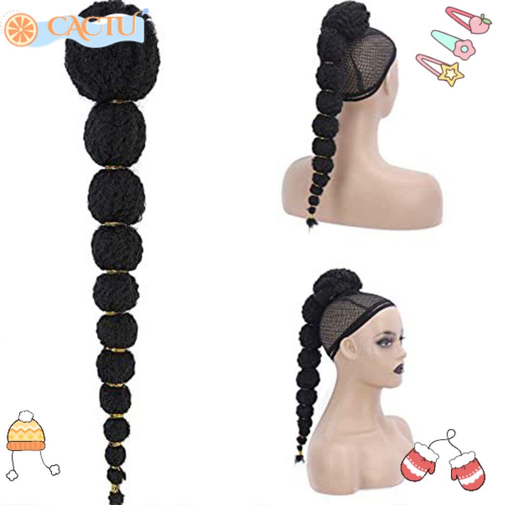 CACTU Tóc Giả Thắt Bím Bằng Sợi Tổng Hợp Mềm Mại Dành Cho Tập Boxing