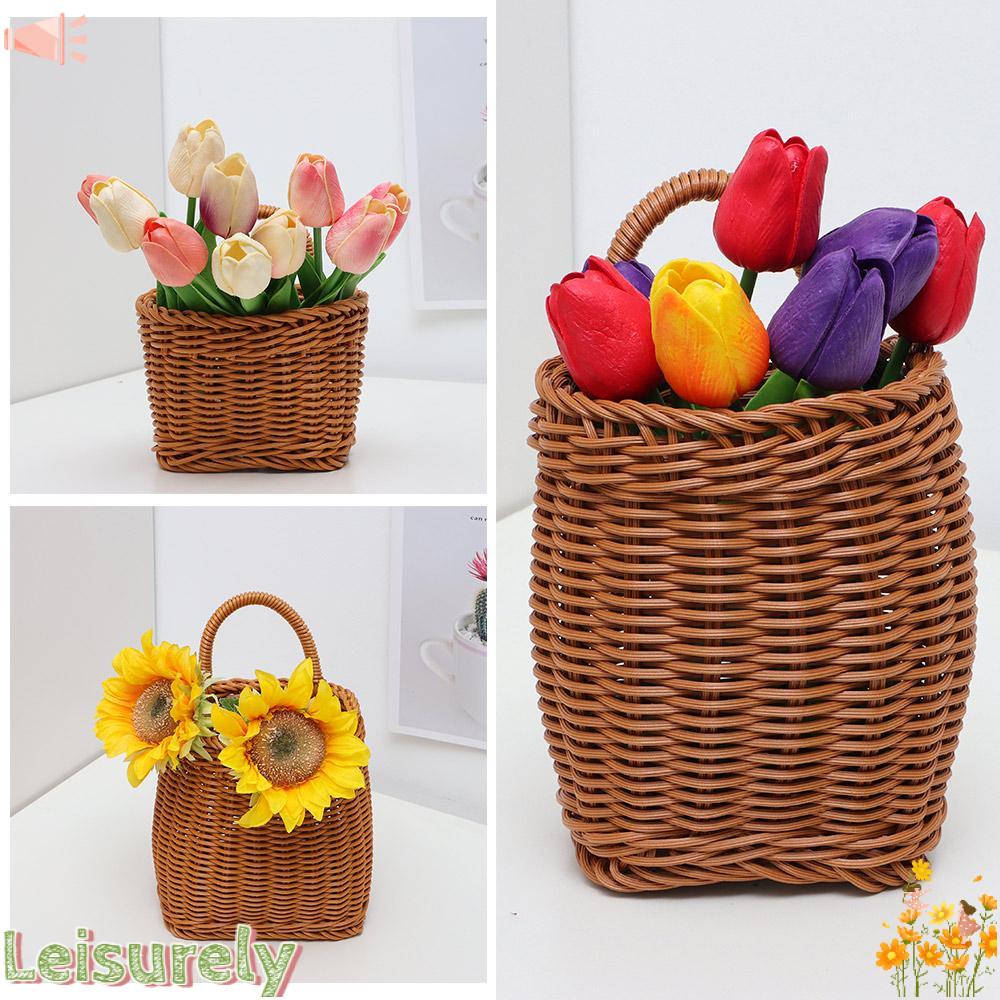 LEILY Giỏ Đan Tay Đựng Trái Cây Trang Trí Nhà Cửa