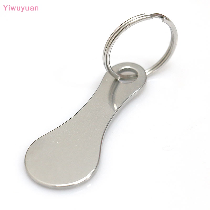 < Yiwuyuan > Móc Chìa Khóa Xe Đẩy Mua Sắm Bằng Hợp Kim Tái Chế Ch