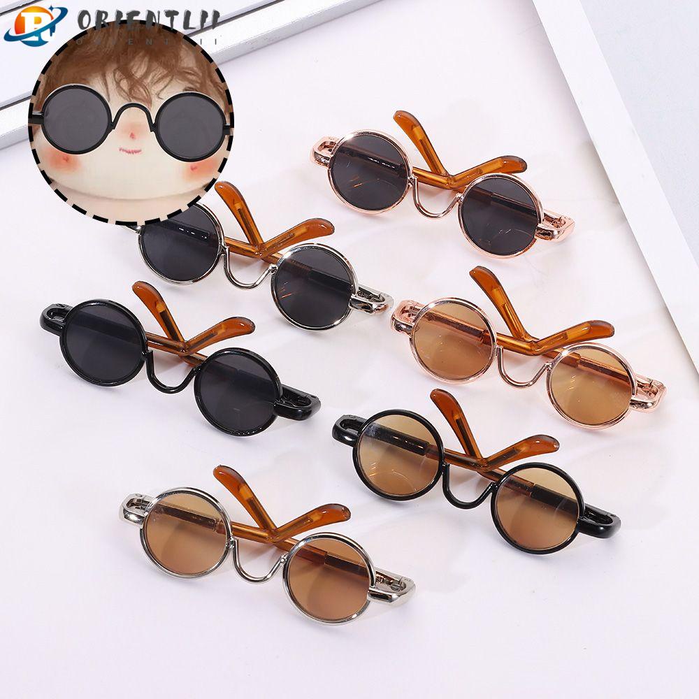 ORIENTLII Kính Mắt Gọng Tròn Dễ Thương Cho Búp Bê Tỉ Lệ 1 / 61 / 12