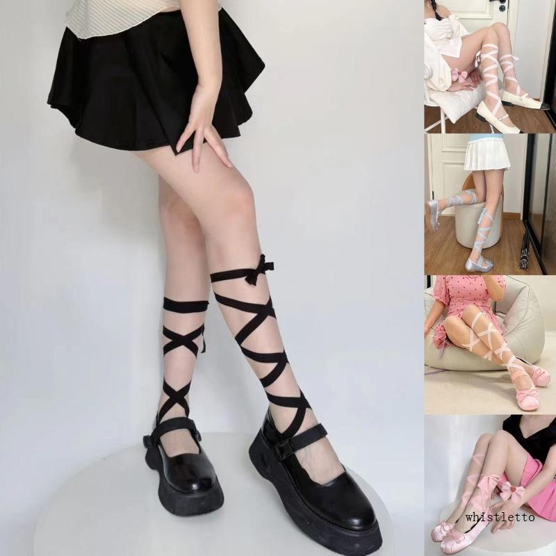 Đôi Vớ Ngắn Chống Trượt Thắt Nơ Xinh Xắn Cho Nữ