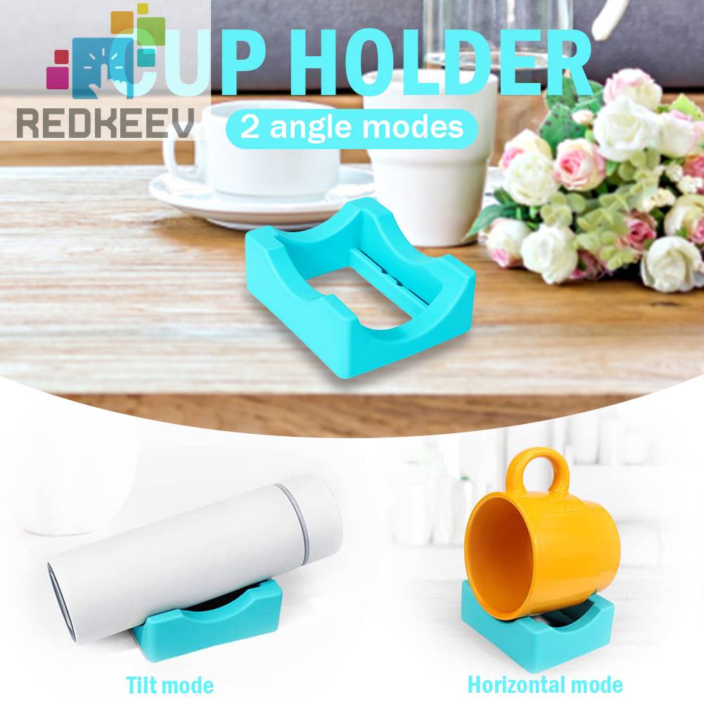 Cốc Thủy Tinh Nhỏ Bằng Silicone Với Ngăn Đựng Cốc Có Thể Tích Hợp Giá Đỡ Thủ Công