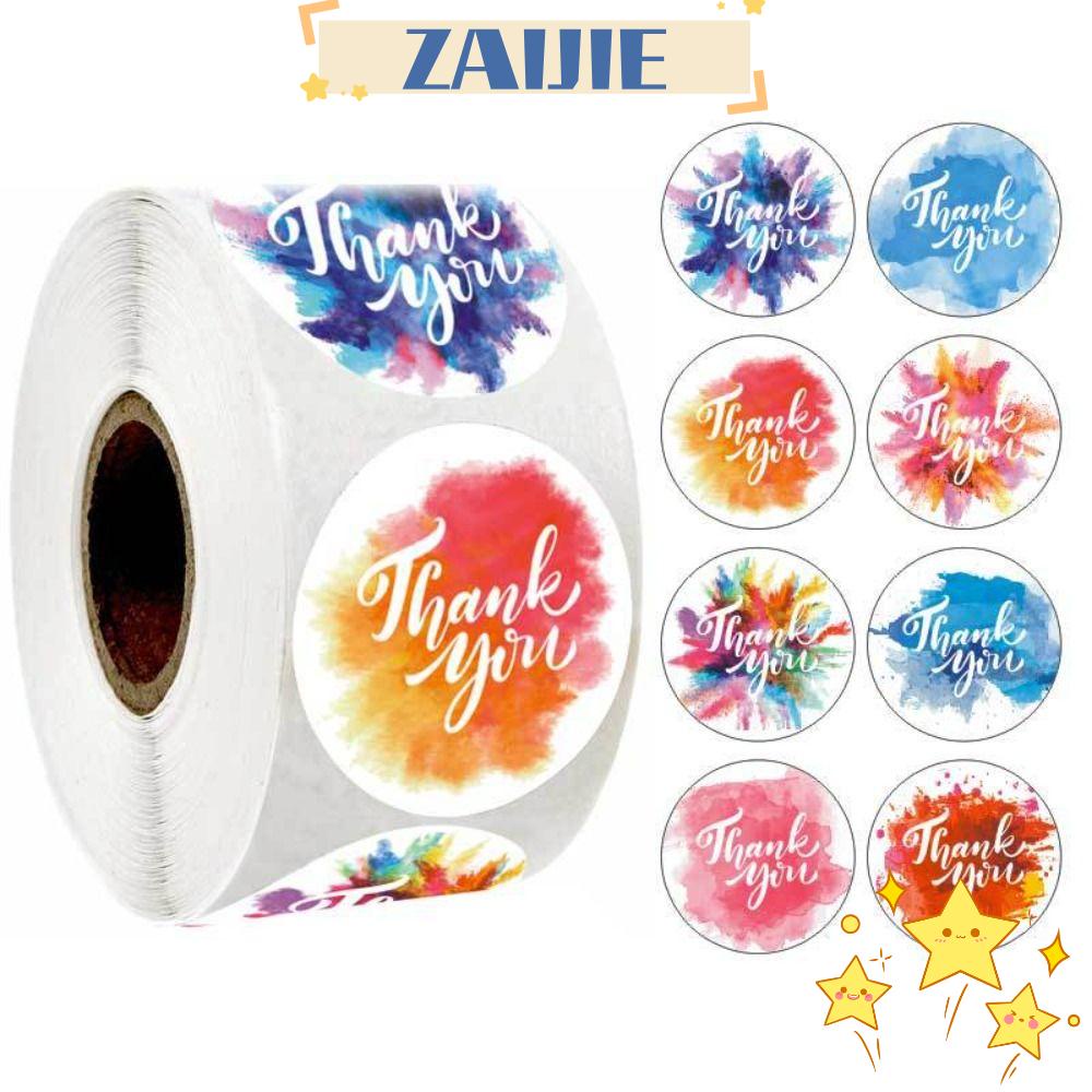 Cuộn 500 Miếng Dán 1 Inch Hình Tròn Nhiều Màu Sắc Dùng Trang Trí
