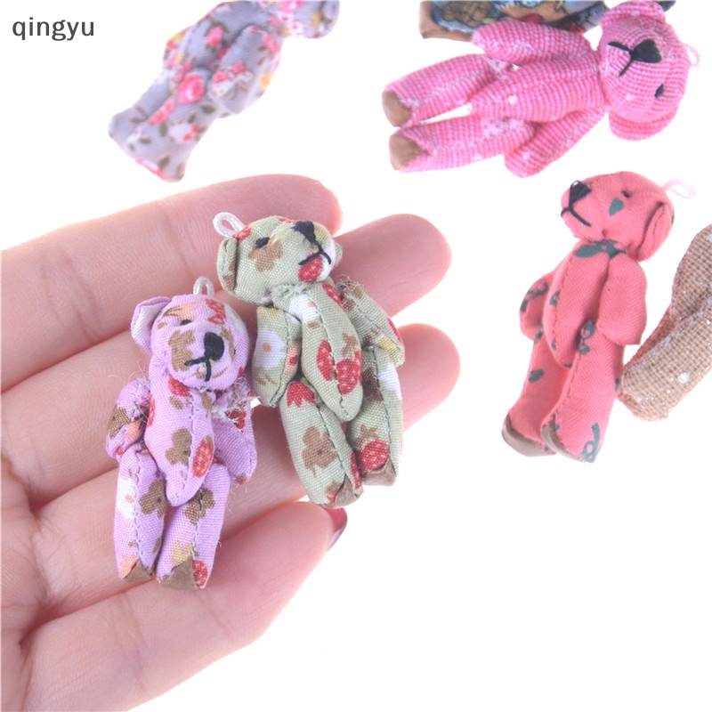 Set 5 Gấu Bông Mini qingyu Dễ Thương Trang Trí Bó Hoa / Đồ Chơi Cho Bé
