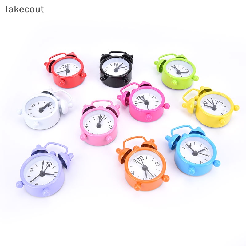 Đồng Hồ Báo Thức Mini Hình Tròn Để Bàn Tiện Dụng