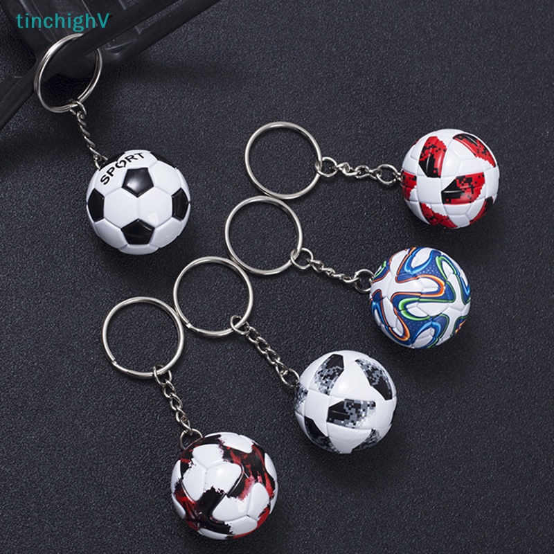 Móc Khóa Da PU Hình Quả Bóng Đá Thời Trang Dành Cho Nam Và Nữ