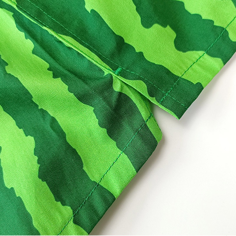 Quần short YOUTANG dáng rộng thoải mái thoáng khí họa tiết dưa hấu thời trang nam nữ 2023