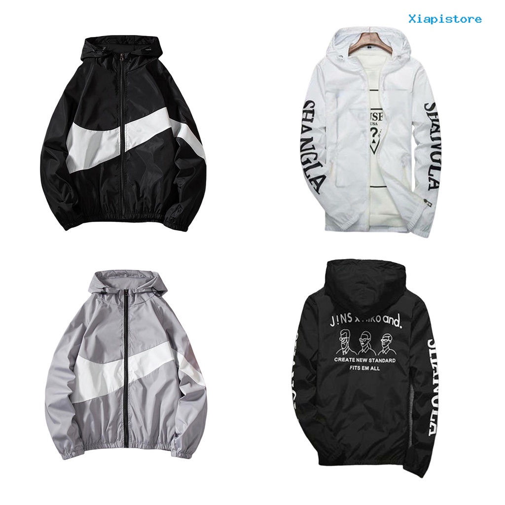 [XI] Áo Khoác Nam Dài Đến Giữa Bắp Chân Dáng Rộng Màu Sắc Tương Phản Thời Trang Xuân Thu